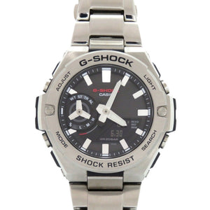 美品 カシオ G-SHOCK GST-B500-1AJF ブラック SS シルバー タフソーラー デジタル 腕時計 黒文字盤 0553【中古】CASIO