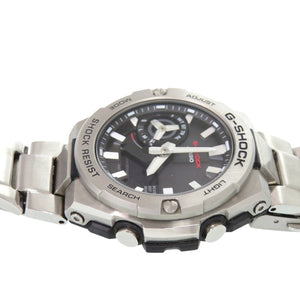 美品 カシオ G-SHOCK GST-B500-1AJF ブラック SS シルバー タフソーラー デジタル 腕時計 黒文字盤 0553【中古】CASIO