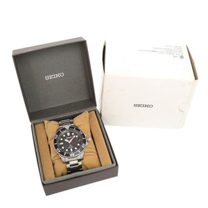 セイコー プロスペックス ダイバー V157-0BT0 ブラック SS 黒文字盤 ソーラー 腕時計 0557【中古】SEIKO