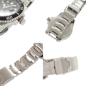セイコー プロスペックス ダイバー V157-0BT0 ブラック SS 黒文字盤 ソーラー 腕時計 0557【中古】SEIKO