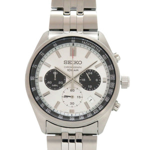 新品同様 セイコー クロノグラフ SSB425P1 8T63-00W0 シルバー SS クオーツ 腕時計 0558【中古】SEIKO