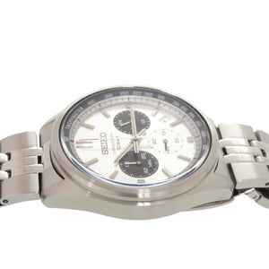 新品同様 セイコー クロノグラフ SSB425P1 8T63-00W0 シルバー SS クオーツ 腕時計 0558【中古】SEIKO