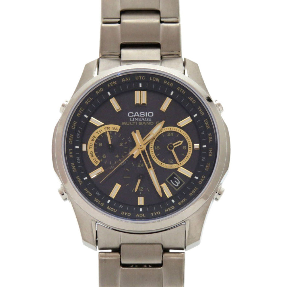 未使用 カシオ G-SHOCK LINEAGE リニエージ LIW-M610TSE-1A2JF チタン ブラック タフソーラー 腕時計 黒 0560【中古】CASIO