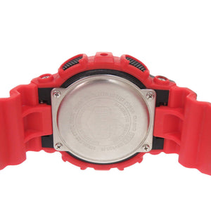 美品 カシオ G-SHOCK 錦鯉 GA-100JK-4AJR 樹脂 レッド ブラック クオーツ デジタル アナログ 腕時計 赤 0562【中古】CASIO