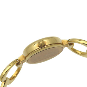 美品 グッチ 1600 クオーツ 腕時計 ステンレススチール ブラック/ゴールド 黒文字盤 0572【中古】GUCCI レディース