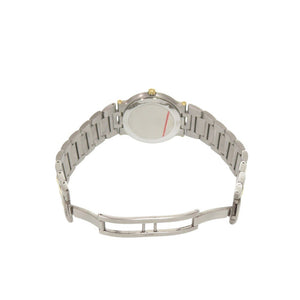美品 グッチ 9000M SS アイボリー ゴールド シルバークオーツ 腕時計 0573【中古】GUCCI