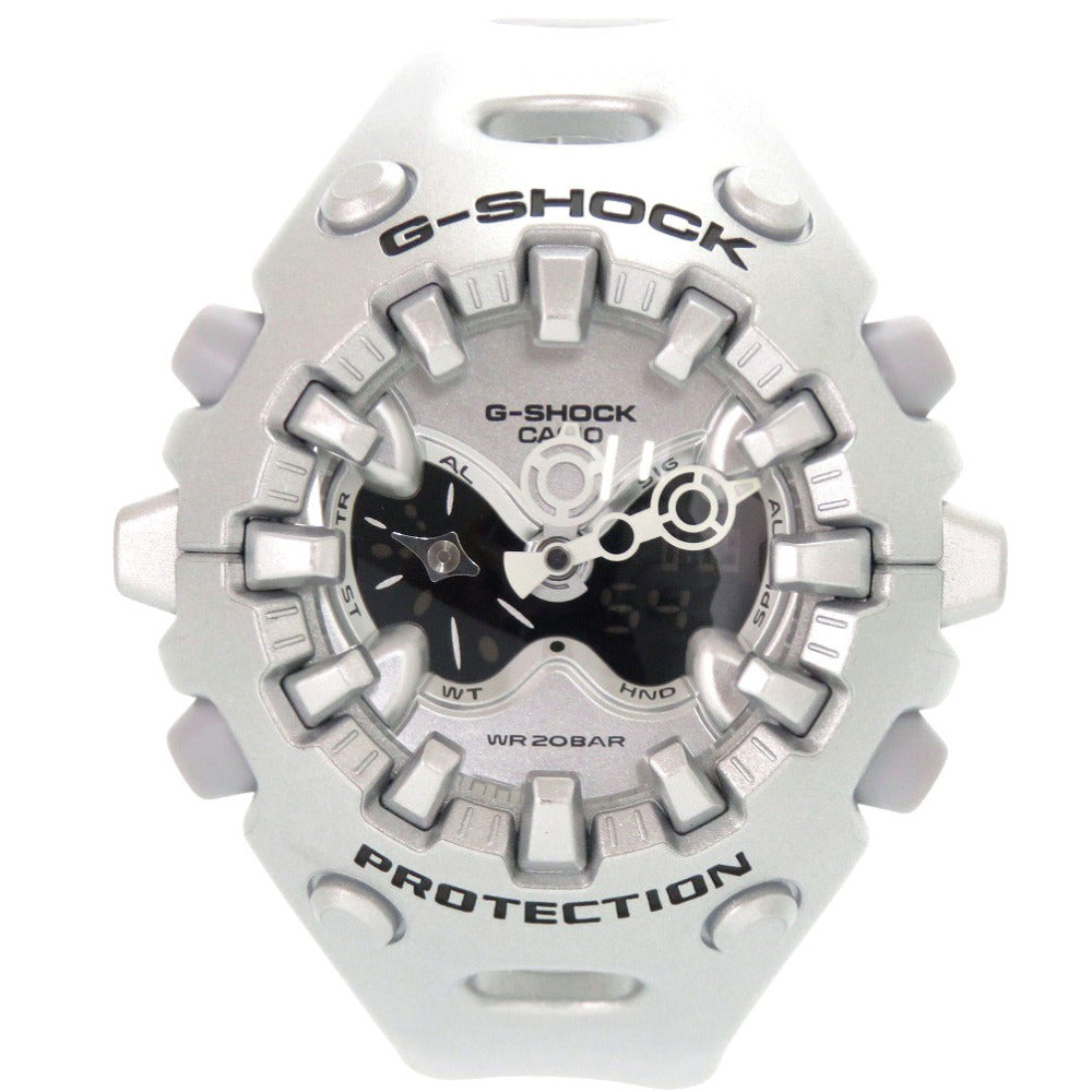 未使用 カシオ G-SHOCK GA-V01A-8AJF 樹脂 ブラック シルバー クオーツ デジタル アナログ 腕時計 黒 Gショック 0583【中古】CASIO