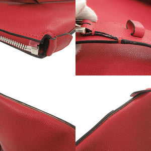 美品 ヴァレクストラ レザー レッド 2WAY リュック デイパック トートバッグ 赤 0592【中古】Valextra