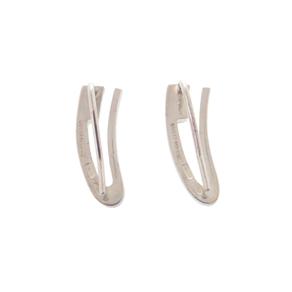 グッチ Gモチーフ ピアス シルバー925 シルバー 0599【中古】GUCCI