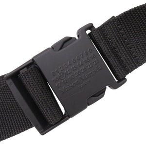 美品 メゾン マルジェラ 4ステッチ S55WB0072 キャンバス ブラック ウエストバッグ ボディバッグ 黒 0607【中古】Maison Margiela メンズ
