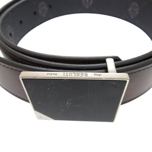 美品 ベルルッティ リバーシブル N0260 レザー ブラウン ブラック ベルト 茶 黒 0629【中古】Berluti メンズ