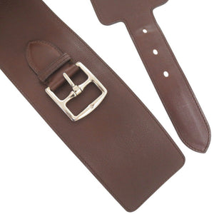 美品 エルメス エバーカラー/ヴォーシャモニー ハバナ シルバー金具 □L刻印(2008年製) ベルト 0630【中古】HERMES