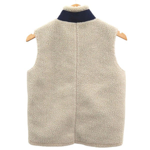 美品 パタゴニア レトロX 65619 サイズL アイボリー フリース ベスト 0641【中古】patagonia キッズ