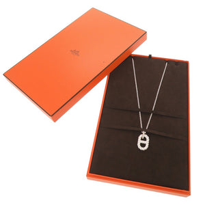 新品同様 エルメス シェーヌダンクル アレア 2 GM シルバー925 ネックレス ペンダント シルバー 0647【中古】HERMES