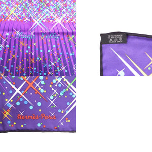 美品 エルメス カレ90 Magic Kelly マジックケリー 002640S05 シルク パープル スカーフ 紫 0657【中古】HERMES