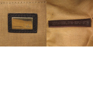 フェンディ ミニ スパイバッグ 8BL078 レザー/キャンバス ブラウン ハンドバッグ 茶 0731【中古】FENDI
