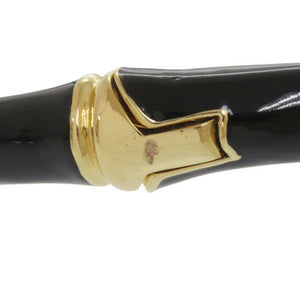 美品 グッチ バンブー 830377 メタル ブラック チョーカー 黒 0788【中古】GUCCI