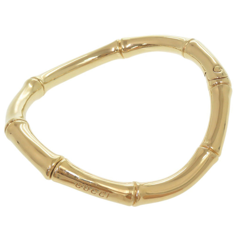 美品 グッチ バンブー 830680 メタル ゴールド チョーカー 0789【中古】GUCCI