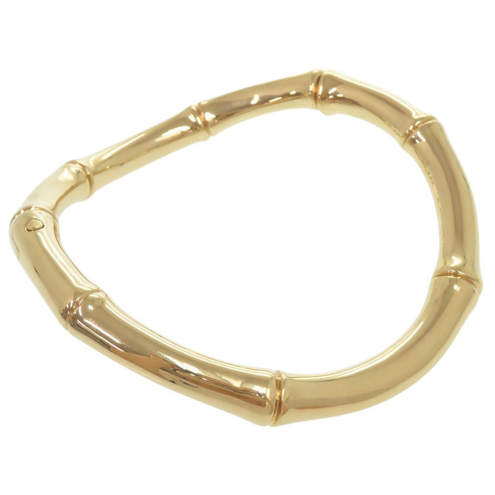 美品 グッチ バンブー 830680 メタル ゴールド チョーカー 0789【中古】GUCCI