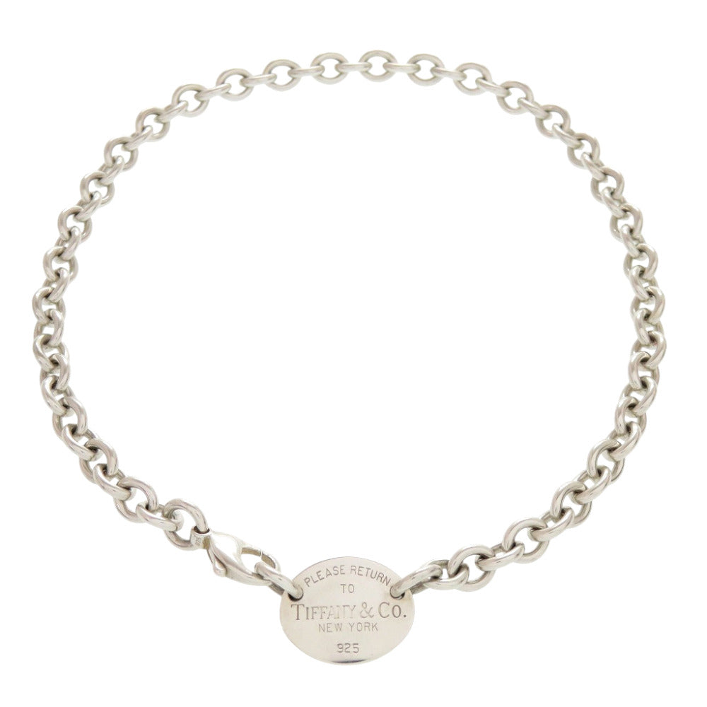 美品 ティファニー リターントゥ オーバルタグ ネックレス シルバー925 シルバー 0805【中古】TIFFANY&Co. メンズ