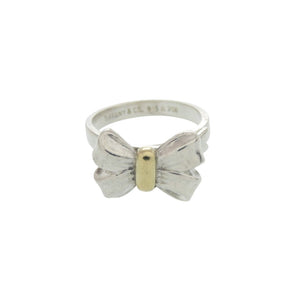 ティファニー リボンモチーフ シルバー925 シルバー750 シルバー リング 指輪 0807【中古】TIFFANY&Co.