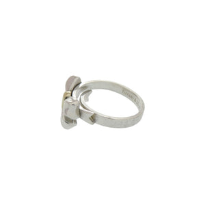 ティファニー リボンモチーフ シルバー925 シルバー750 シルバー リング 指輪 0807【中古】TIFFANY&Co.