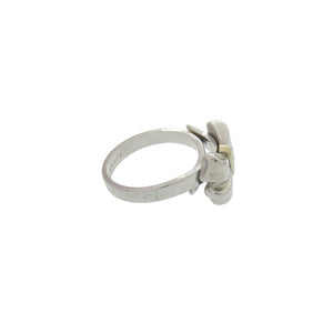 ティファニー リボンモチーフ シルバー925 シルバー750 シルバー リング 指輪 0807【中古】TIFFANY&Co.