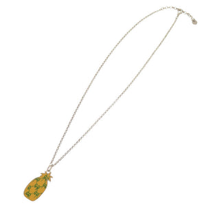 美品 グッチ ゴースト パイナップル シルバー925 ネックレス シルバー 0830【中古】GUCCI