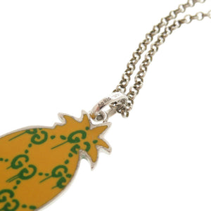 美品 グッチ ゴースト パイナップル シルバー925 ネックレス シルバー 0830【中古】GUCCI