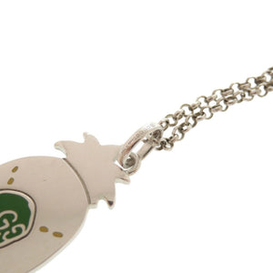 美品 グッチ ゴースト パイナップル シルバー925 ネックレス シルバー 0830【中古】GUCCI
