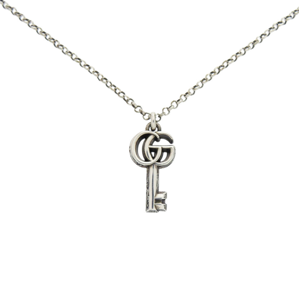 グッチ アラベスク ダブルG キー 627757 シルバー925 シルバー ネックレス 0831【中古】GUCCI メンズ