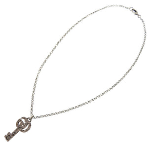 グッチ アラベスク ダブルG キー 627757 シルバー925 シルバー ネックレス 0831【中古】GUCCI メンズ