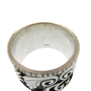 グッチ ダブルG リーフモチーフ 551895-J8400 0811 シルバー925 19号 シルバー リング 指輪 0834【中古】GUCCI メンズ