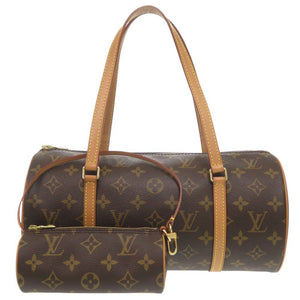 美品 ルイ ヴィトン パピヨン30 ポーチ付 モノグラム M51385 ハンドバッグ LV 0861【中古】LOUIS VUITTON