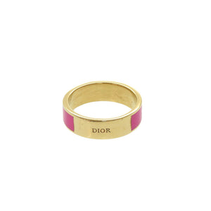 美品 クリスチャンディオール Dior Code 3連リング メタル 11.5号 ゴールド ピンク 指輪 0880【中古】Christian Dior