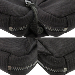 美品 メゾン マルジェラ 4ステッチ キャンバス ブラック ボディバッグ ウエストバッグ 黒 0882【中古】Maison Margiela メンズ