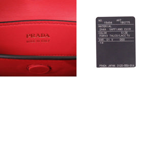 新品同様 プラダ 2WAY サフィアーノ トライアングル 1BG775 レザー アイボリー ハンドバッグ 0936【中古】PRADA