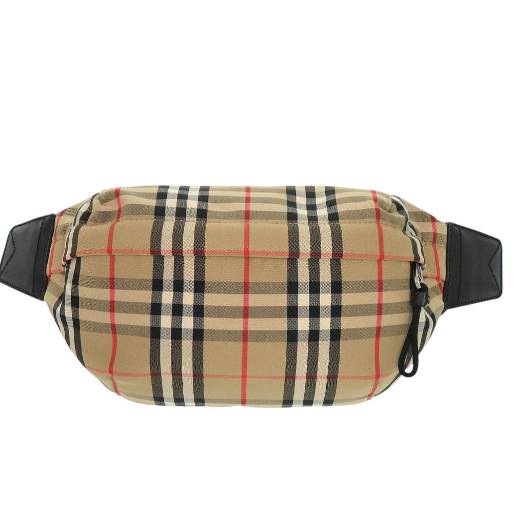 新品同様 バーバリー チェック 8010430 コットン ベージュ ウエストバッグ ベルトバッグ 0976【中古】BURBERRY