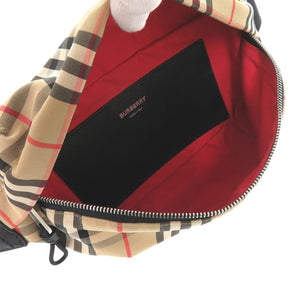 新品同様 バーバリー チェック 8010430 コットン ベージュ ウエストバッグ ベルトバッグ 0976【中古】BURBERRY