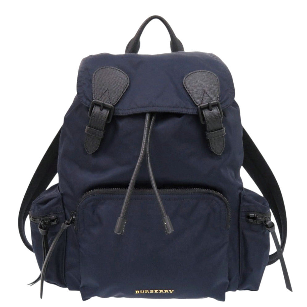 美品 バーバリー ナイロン ネイビー リュック デイパック 0978【中古】BURBERRY