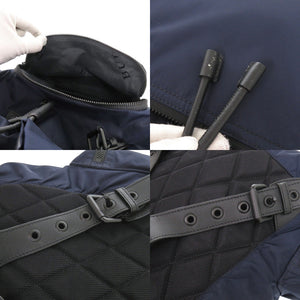 美品 バーバリー ナイロン ネイビー リュック デイパック 0978【中古】BURBERRY