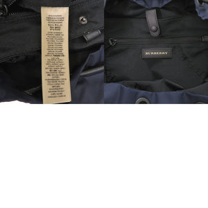 美品 バーバリー ナイロン ネイビー リュック デイパック 0978【中古】BURBERRY