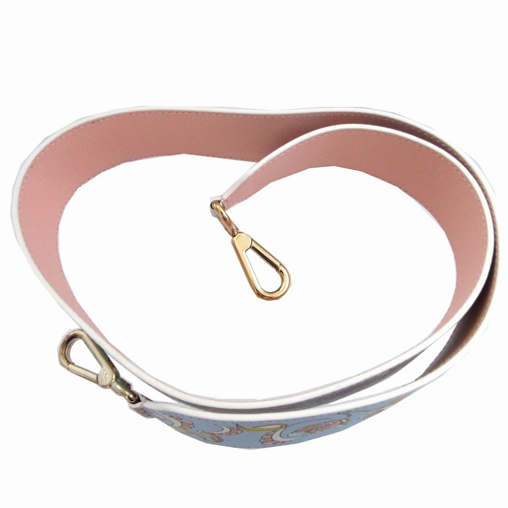美品 エミリオプッチ レザー 水色 ショルダーストラップ 0986【中古】EMILIO PUCCI