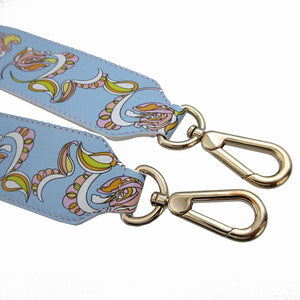 美品 エミリオプッチ レザー 水色 ショルダーストラップ 0986【中古】EMILIO PUCCI