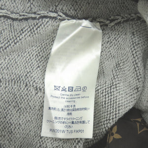 未使用 ルイ ヴィトン ロゴワッペン カシミヤ ナイロン サイズL グレー スウェットパンツ LV 1002【中古】LOUIS VUITTON メンズ