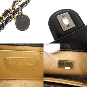 新品同様 シャネル マトラッセ クリップココ ラムスキン ブラック チェーンショルダーバッグ 黒 1014【中古】CHANEL