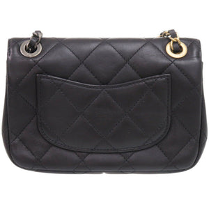 新品同様 シャネル マトラッセ クリップココ ラムスキン ブラック チェーンショルダーバッグ 黒 1014【中古】CHANEL