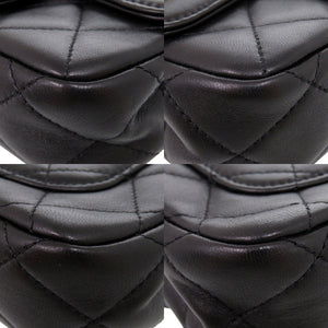 新品同様 シャネル マトラッセ クリップココ ラムスキン ブラック チェーンショルダーバッグ 黒 1014【中古】CHANEL