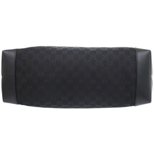 美品 グッチ 308928 GGキャンバス ブラック トートバッグ 黒 1092【中古】GUCCI