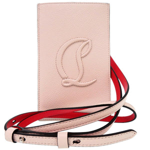 未使用品 クリスチャンルブタン By My Side フォンショルダーバッグ レザー ピンク 1114【中古】Christian Louboutin
